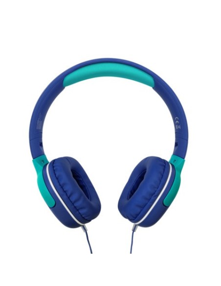Cuffie stereo per bambini Celly KidsBeat2 con microfono integrato - colore blu - KIDSBEAT2BL