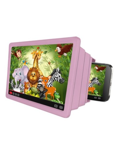 Lente d'ingrandimento per smartphone Celly KidsMovie - colore rosa KIDSMOVIEPK