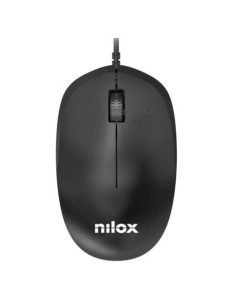 Mouse ottico con cavo Nilox Tech 3 tasti 1200 DPI USB 2.0 - cavo 150 cm colore nero - MOUSB1012