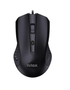 Mouse ottico con cavo Nilox Tech 4 tasti 2400 DPI USB 2.0 - cavo 150 cm colore nero - MOUSB1013