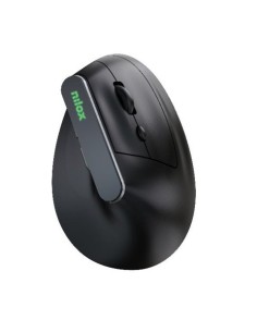 Mouse ottico verticale dual wireless Nilox Tech 6 tasti silent click 1600 DPI nero - NXMOEVR01B