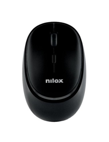 Mouse ottico wireless dual Nilox Tech ricaricabile tramite porta USB-C 1600 DPI 4 tasti - nero - NXMDWS102