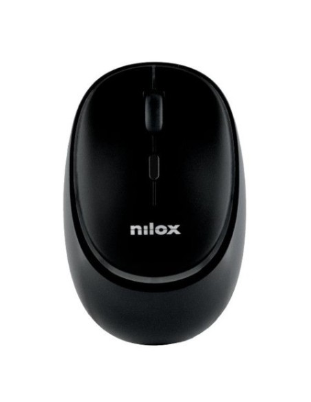 Mouse ottico wireless dual Nilox Tech ricaricabile tramite porta USB-C 1600 DPI 4 tasti - nero - NXMDWS102