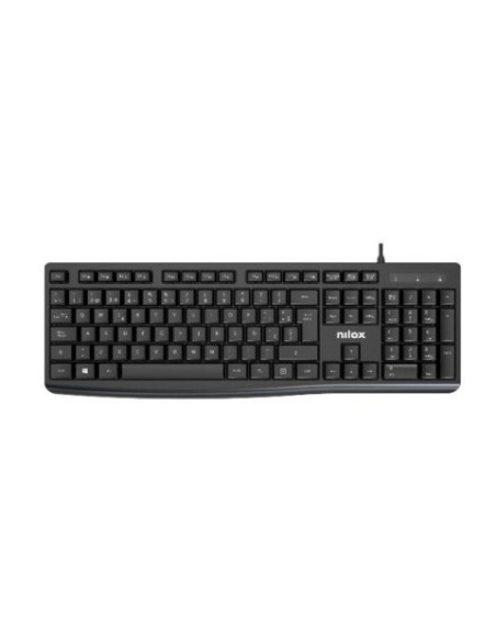 Tastiera con cavo Nilox Tech layout italiano USB 2.0 cavo 150 cm colore nero NXKBIT000013