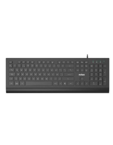 Tastiera con cavo Nilox Tech layout italiano USB 2.0 cavo 150 cm colore nero NXKBIT000014