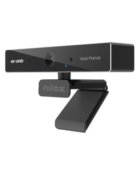 Webcam 4K Nilox Tech con autofocus 30 fps 2 microfoni integrati cavo 2 m colore nero - NXWCA4K13
