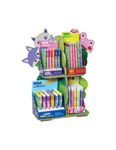 Espositore da banco 180 articoli scrittura Carioca Counter Wild Collection Limited Edition - 54227