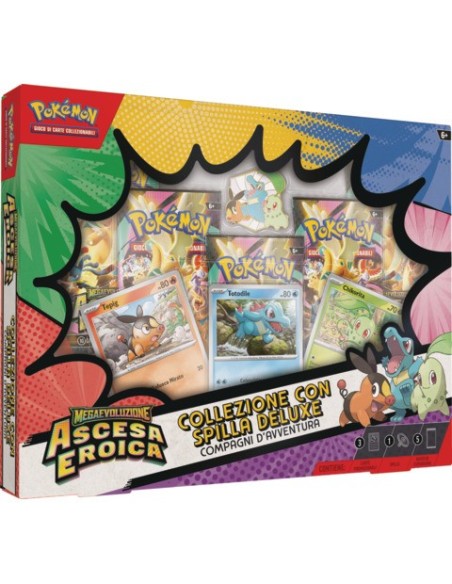 Collezione con spilla Deluxe Compagni d'Avventura Pokémon M2.5 (IT) PK10301-I