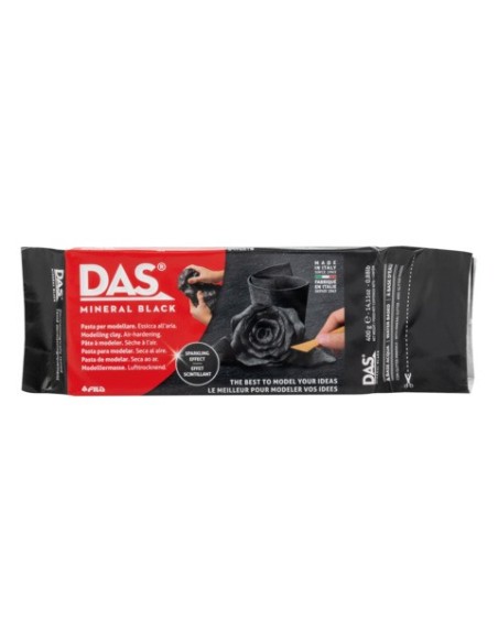 Pasta per modellare DAS in panetto da 400 g Mineral Black - F382400