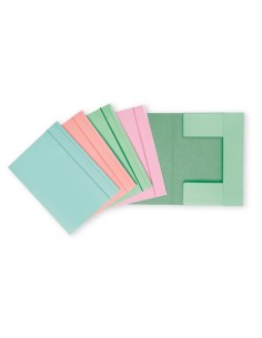 Cartella a 3 lembi con elastico Favorit 25x34