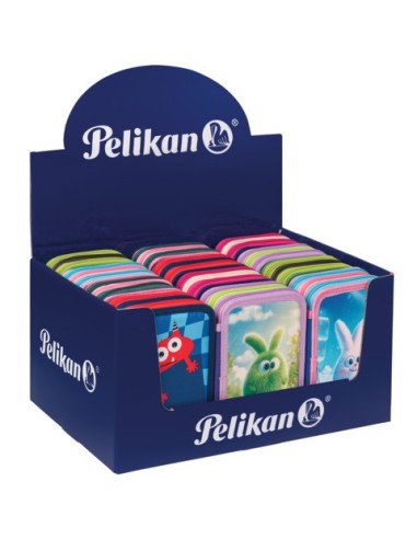 Espositore 12 astucci a 3 zip Pelikan Monsters assortiti - 400207261