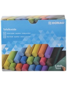Gessetti per lavagna Donau conf. da 100 pezzi in colori assortiti 330285