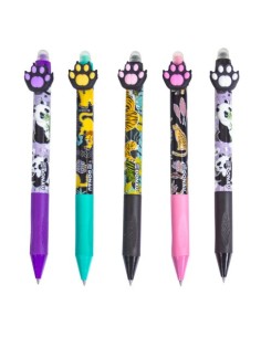 Espositore 50 penne a scatto cancellabili Donau Animal Paw colori assortiti - 330513950