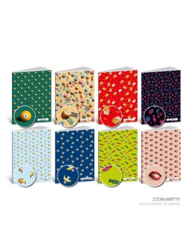 Maxi quaderno Blasetti Pattern A4 - 100 g/m² - 24+1 ff - 5M - conf. 10 pezzi - 9388