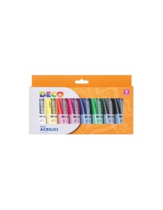 Colori acrilici Deco 21 ml conf. 8 pezzi in colori assortiti 13063/3