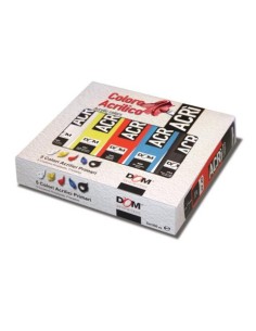 Colore acrilico in tubetto Dom 100 ml conf. 5 pezzi colori primari 11535/a5