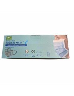 Mascherine chirurgiche monouso a 3 strati - azzurro - conf. 50 pz - JD-175