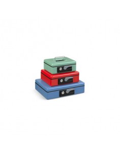 Cassetta portavalori Koala Deluxe 197x154x80 mm in acciaio verde 3413VE