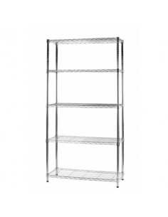 Scaffale a 5 ripiani Serena Group Archimede in acciaio grigio - ZN1436-5