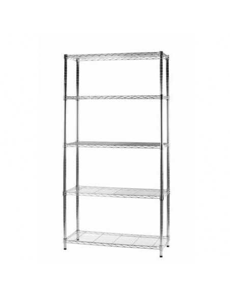 Scaffale a 5 ripiani Serena Group Archimede in acciaio grigio - ZN1436-5