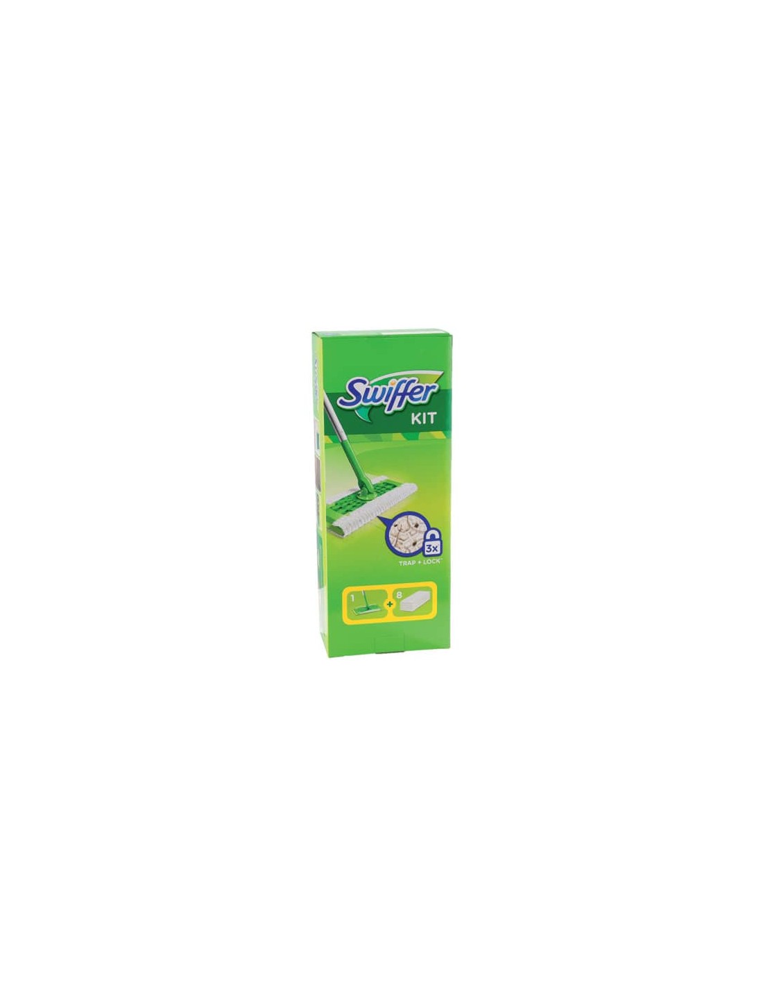Starter Kit catturapolvere Swiffer Dry verde scopa + 8 panni - PG136