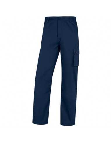 Pantaloni da lavoro DELTA PLUS Palig in cotone con elastico - 5 tasche blu - L PALIGPABMGT