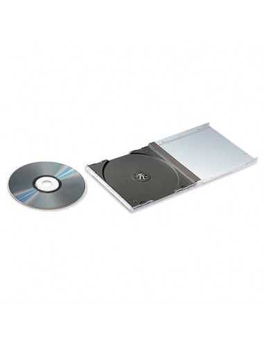 Porta CD e DVD FELLOWES base nera jewel case conf.10 - 98310