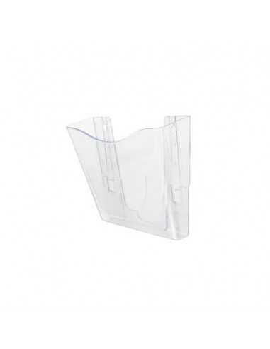 Vaschetta portadocumenti deflecto® A4 verticale in polistirolo con kit di  fissaggio a muro trasparente CP078YTCRY