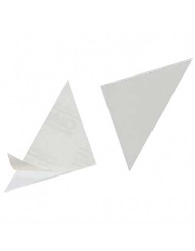 Tasche adesive DURABLE CORNERFIX® triangolari polipropilene trasparente  75x75mm conf. 100 - 828119