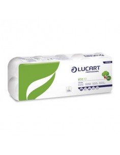 Carta igienica Lucart Eco 10 2 veli 10 rotoli da 200 strappi - 811438P