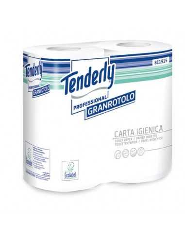 Carta igienica Tenderly Granrotolo 2 veli 4 rotoli da 432 strappi - 811915