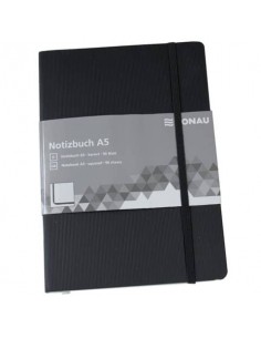 Taccuini Donau 95 ff quadretti A5 nero 1345100-01