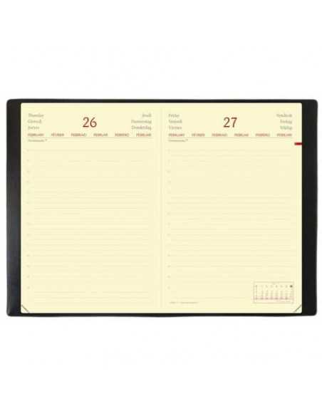 Agenda giornaliera 2021 Quo Vadis Daily 17 Habana 12x17 cm nero 37600121MQ