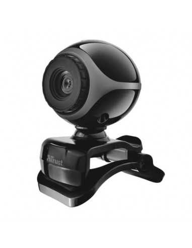 Webcam EXIS Trust con microfono integrato - nero/argento 17003
