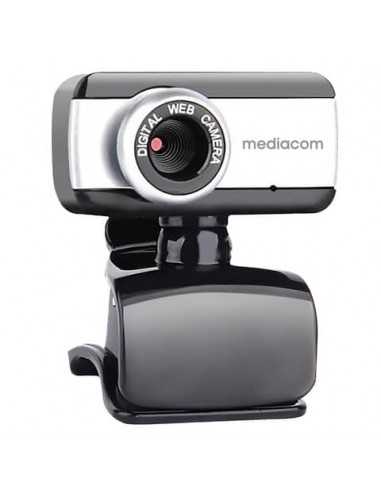 Webcam Mediacom M250 nero/silver risoluzione 640x480 px - USB 2.0 compatibile Windows e Mac OS - M-WEA250