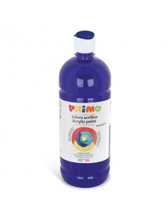 Colore acrilico Primo in bottiglia con tappo dosatore 1000 ml - 500 blu oltremare 404TA1000500