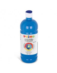 Colore acrilico Primo in bottiglia con tappo dosatore 1000 ml - 501 ciano 404TA1000501