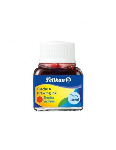 Flacone inchiostro di china Pelikan 523-17 da 10 ml - vermiglione - 201525