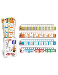 Righelli Arda 16 cm - conf. 24 pz - con tabelline