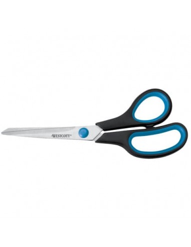 Forbici Westcott Soft Grip Easy Grip asimmetriche blu/nero 20