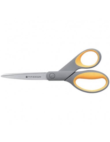 Forbici Westcott Softgrip Titanium Super asimmetriche giallo/grigio lama 21 cm E-30481 00