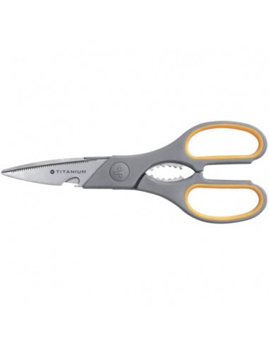 Forbici Westcott Softgrip Titanium Super Multi simmetriche giallo/grigio lama 21 cm - E-30486 00