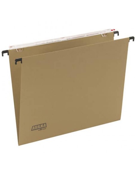 Cartelle sospese orizzontali per cassetti AVANA 39 cm fondo a V avana Conf. 50 pezzi - 060/390 Beta -B1