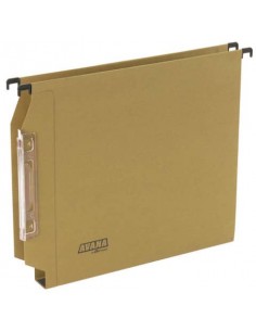 Cartelle sospese laterali per armadi AVANA 33 cm fondo a U 3 cm avana Conf. 50 pezzi - 064 F Beta 3 -B1