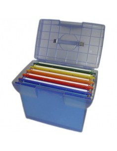 Valigetta per cartelle sospese ARIANNA completa di 5 cartelle - interasse 33 cm 37x25x30 cm assortiti - ARIANNA BL 5