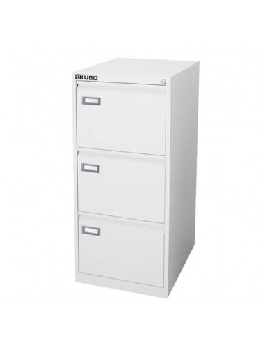 Classificatore per cartelle sospese KUBO 3 cassetti  46x62x101 cm bianco 4303