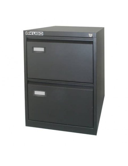 Classificatore per cartelle sospese KUBO 2 cassetti 46x62x70 cm nero 4102