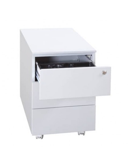 Cassettiera per cartelle sospese KUBO 3 cassetti su ruote 40x59x54 cm grigio 3903 G