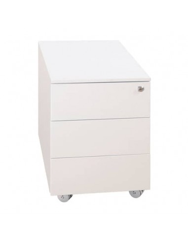 Cassettiera in metallo KUBO 3 con ruote -  40x59x54 cm bianco 3903 B