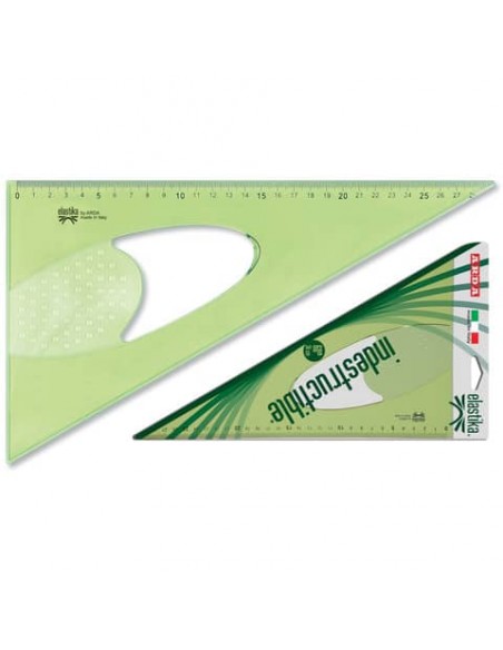 Squadra ARDA Linea Elastika plastica flessibile verde trasparente 60° cm 30 EL6030